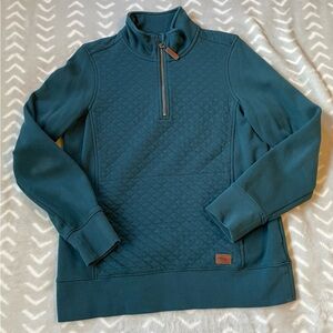 LL Bean Quilted Quarter Zip Pullover
